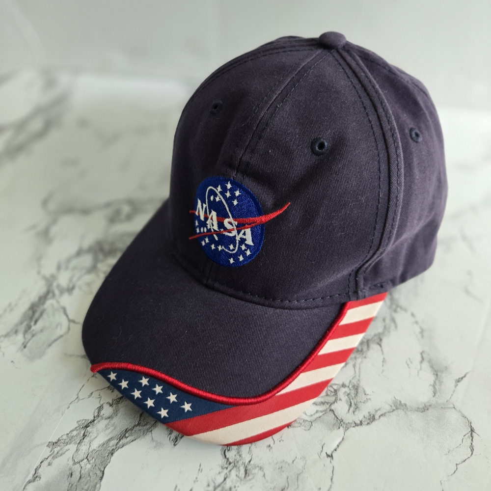 NASA Dark Blue American Flag Cap